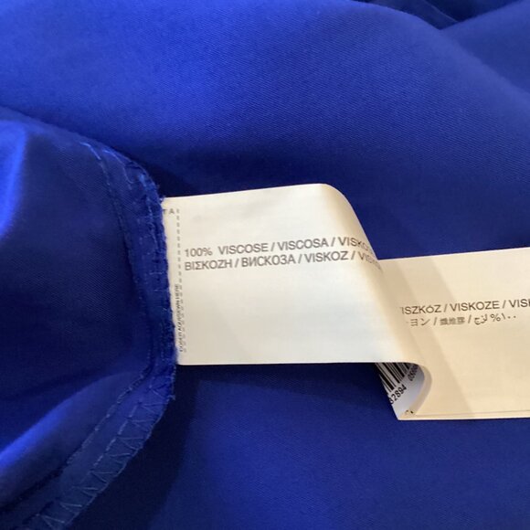 MNG By Mango Dress Size Medium Shift Dress Blue Lanjaron NWT - Picture 3 of 7